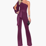 Elegant Jumpsuit for Women – One-Shoulder & Tailored - Image 7