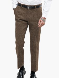 Vintage Tweed Trousers for Men – Stylish & Timeless Elegant Fit - Image 7