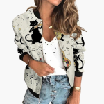 Bomber Jacket for Women - Lightweight & Stylish with Floral Pattern - Image 7