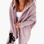 Women’s Knitted Cardigan with Hood and Open Front - Image 14
