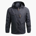 Men's Hooded Jacket with Zipper and Pockets - Image 6