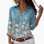 Summer Top for Women with Floral Print - Casual & Modern