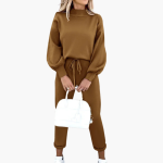 Two-Piece Jogging Suit for Women with High Collar - Image 8