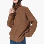 Women's Sweater with Zip Neck and Ribbed Surface - Image 19