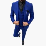 Slim Fit Suit Set - Men's 3-Piece Suit for Evening Wear - Image 7