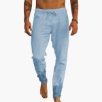 Men's Summer Pants with Drawstring and Side Pockets - Image 7