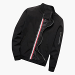 Classic Bomber Jacket for Men - Zipper and Style - Image 8