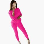 Women's Knitting Set with Long Sleeves and Elastic Waistband - Image 9