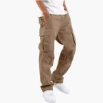Men’s Cargo Pants with Wide Legs and Pockets - Image 10