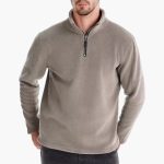 Men's Zip-Up Fleece Pullover with Soft Lining - Image 2