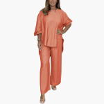 Loungewear Set for Women – Wide Pants & Loose Blouse - Image 9