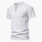 Men's T-Shirt with V-Neck Made of Breathable Cotton - Image 8