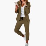 Lounge Set for Women - Blazer with Jogging Pants and Drawstring - Image 7