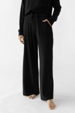 Women's Brushed Bamboo Wide Leg Patch Pocket Pant - Last Chance - Image 14