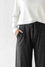 Women's Brushed Bamboo Wide Leg Patch Pocket Pant - Last Chance - Image 8