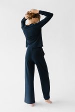 Women's Brushed Bamboo Wide Leg Patch Pocket Pant - Last Chance - Image 5
