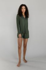 Women's Bamboo Stretch-Knit Long Sleeve Polo - Last Chance - Image 7