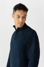 Men's Brushed Bamboo Quilted Snap Pullover - Last Chance - Image 16