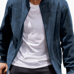 Men's Bomber Jacket with Zipper and Side Pockets - Image 9