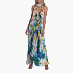 Pleated Dress for Women – Summery, with Floral Pattern - Image 9
