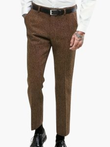 Vintage Tweed Trousers for Men – Stylish & Timeless Elegant Fit - Image 8