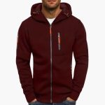 Men’s Hooded Jacket with Zipper and Pockets - Image 8