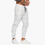 Men's pants with elastic waistband and checkered surface - Image 10