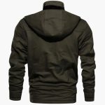 Men's Jacket with Zipper and Multiple Pockets - Image 12