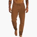 Men's Summer Pants with Drawstring and Side Pockets - Image 9