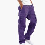 Wide Cargo Pants for Men - Comfortable Fit with Pockets - Image 8