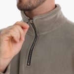 Men's Zip-Up Fleece Pullover with Soft Lining - Image 3
