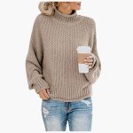 Knitted Pullover with High Collar for Women – Cozy & Stylish - Image 9