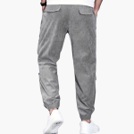 Men's Corduroy Pants with Waistband and Side Pockets - Image 9