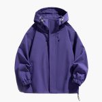 Men’s Hooded Jacket with Zipper and Drawstring Hem - Image 6