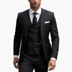Men’s Formal Suit Set with Jacket and Vest - Image 6