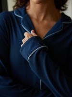 Women's Bamboo Rib-Knit Classic Long Sleeve Pajama Top - Last Chance - Image 30