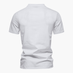 Men's T-Shirt with V-Neck Made of Breathable Cotton - Image 9