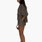 Two-Piece Set - Women's Blouse and Shorts for Summer Days - Image 9