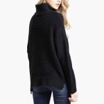 Women's sweater with turtleneck and long sleeves - Image 8
