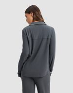 Women's Bamboo Rib-Knit Classic Long Sleeve Pajama Set - Image 16
