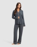 Women's Bamboo Rib-Knit Classic Pajama Pant - Image 27