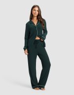 Women's Bamboo Rib-Knit Classic Pajama Pant - Image 9