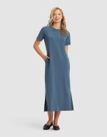Women's Brushed Bamboo Midi Dress - Image 3