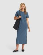 Women's Brushed Bamboo Midi Dress - Image 6