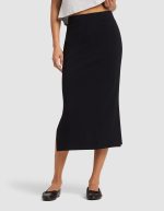 Women's Brushed Bamboo Midi Skirt - Image 6