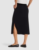 Women's Brushed Bamboo Midi Skirt - Image 9