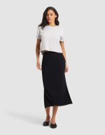 Women's Brushed Bamboo Midi Skirt - Image 7