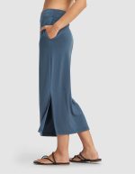 Women's Brushed Bamboo Midi Skirt - Image 12