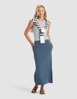 Women's Brushed Bamboo Midi Skirt - Image 14