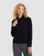 Women's Brushed Bamboo Mock Neck - Image 15